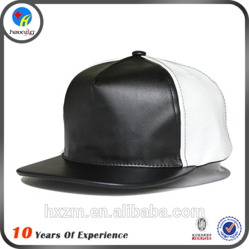 China Supplier flat brim leather cap no logo